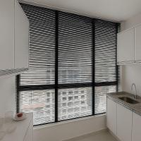 Persiana Horizontal Alumínio 25mm Preto - 1,87m X 1,86m