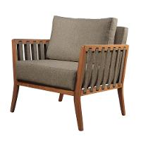 Poltrona Helena Luxo Madeira Maciça Castellar Móbile Linho Cappuccino Linho Cappuccino - 1