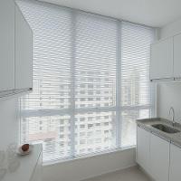 Persiana Horizontal Alumínio 25mm Branco - 1,81m X 1,23m - 5