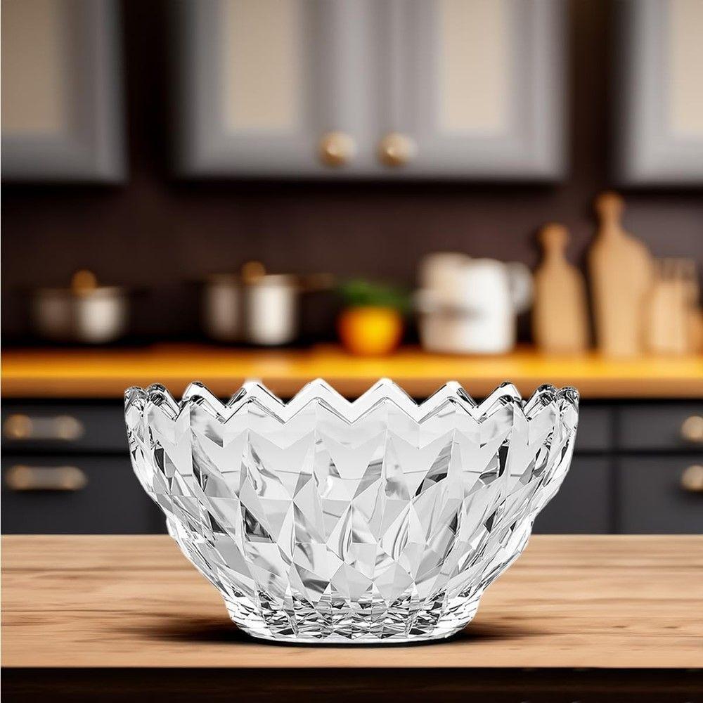 Taça De Sobremesa Bowl Vidro Diamante Transparente Galaxy 280ml Em Casa Tem - 5