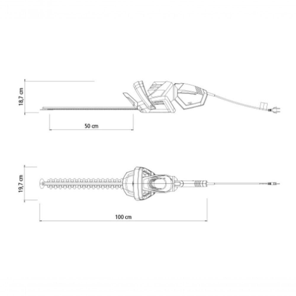 Podador De Cerca Viva Elétrico Tramontina Pe50 Navalha De 50cm 600w 220v - 4