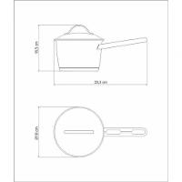 Caldeirão Tramontina Allegra Aço Inox 16cm - 3