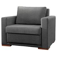 Poltrona Cama Hermes Luxo Castellar Móbile Linho Cinza - 1