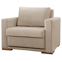 Poltrona Cama Hermes Luxo Castellar Móbile Linho Bege Claro - 1