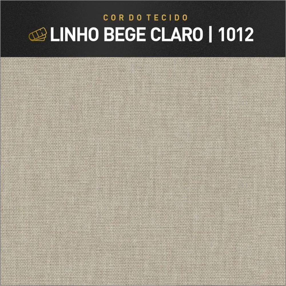 Poltrona Giulia Luxo Madeira Maciça Castellar Móbile Linho Bege Claro Linho Bege Claro - 2