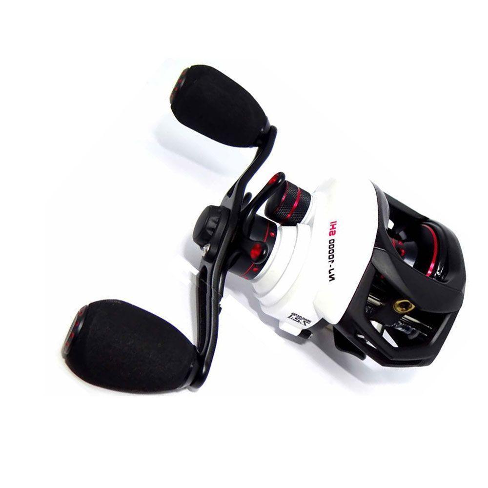 Carretilha Para Pesca Maruri Naja 10r Branca Lado Da Manivela Esquerda - 10