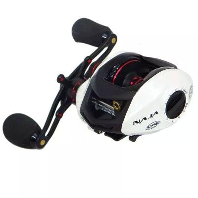 Carretilha Para Pesca Maruri Naja 10r Branca Lado Da Manivela Esquerda