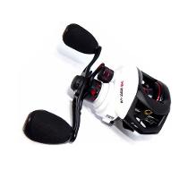 Carretilha Para Pesca Maruri Naja 10r Branca Lado Da Manivela Esquerda - 9