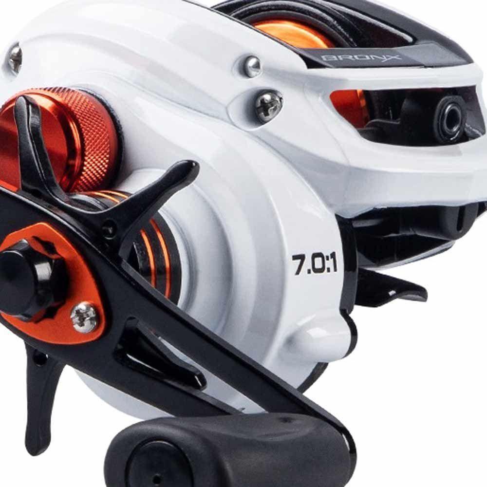 Carretilha Para Pesca Maruri Bronx Branca 11r Carretel Fundo Manivela Direita - 6