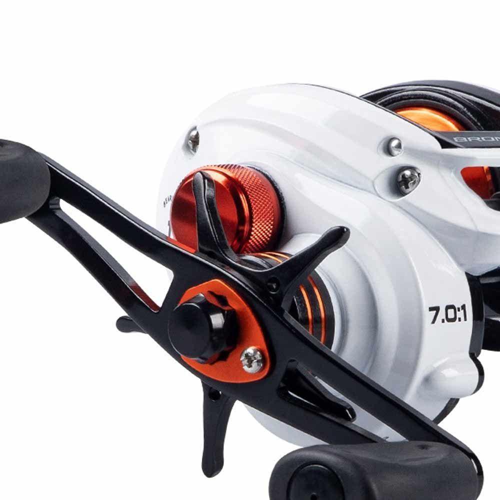 Carretilha Para Pesca Maruri Bronx Branca 11r Carretel Fundo Manivela Direita - 8