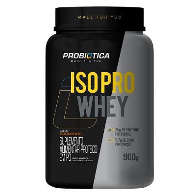 Whey Protein Isolado Probiótica Iso Pro Whey 900g - Sabor Chocolate