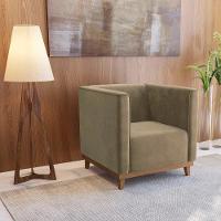 Poltrona Ravena Kappesberg Veludo Deluxe Bege - 10