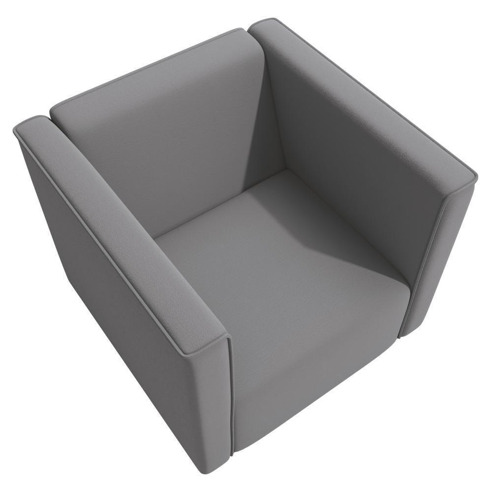 Poltrona Ravena Kappesberg Veludo Titanio - 5