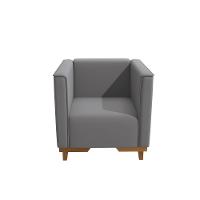 Poltrona Ravena Kappesberg Veludo Titanio - 7