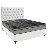 Kit Cabeceira + Cama Box + Colchão Casal D28 Conforto Paropas - 1