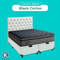 Baú Branco + Cabeceira + Colchão Queen Confort Black Ortobom - 5