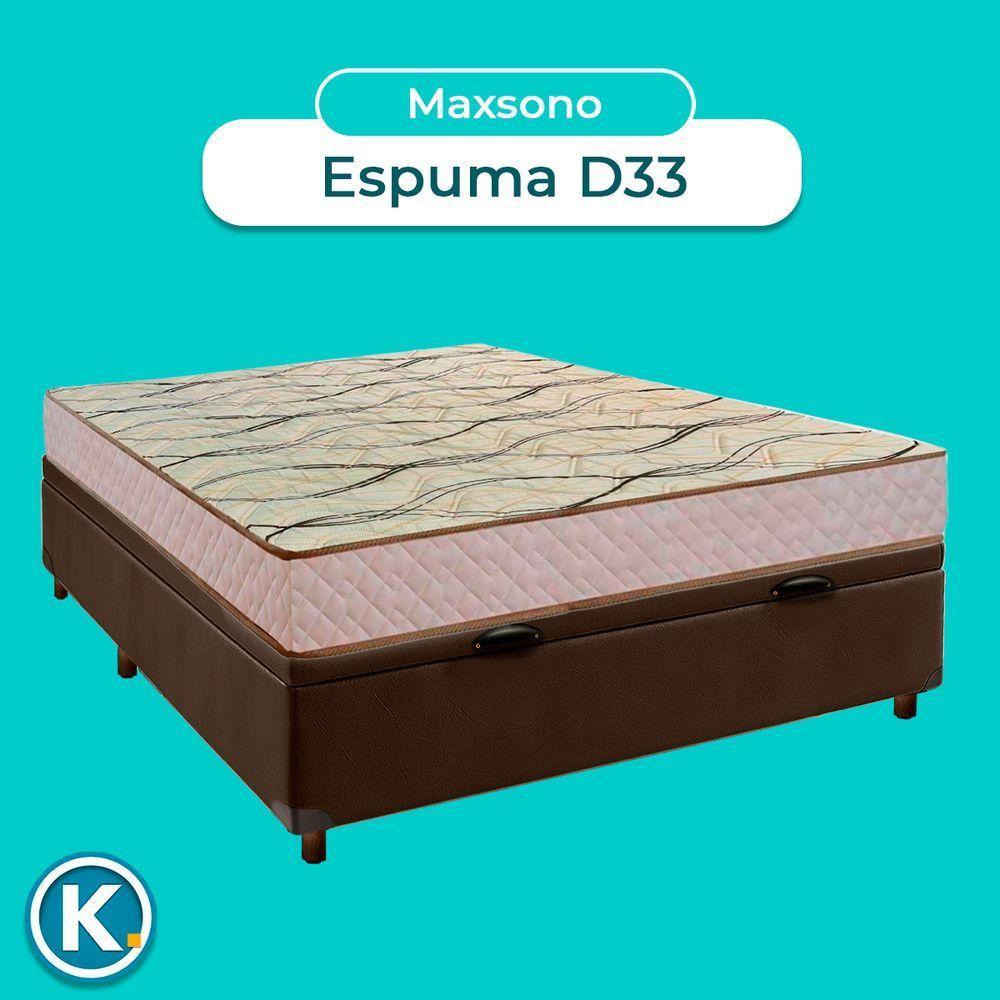 Conjunto Cama Box Bau Blindado Casal + Colchão D33 Maxsono Paropas - 4