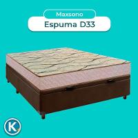 Conjunto Cama Box Bau Blindado Casal + Colchão D33 Maxsono Paropas