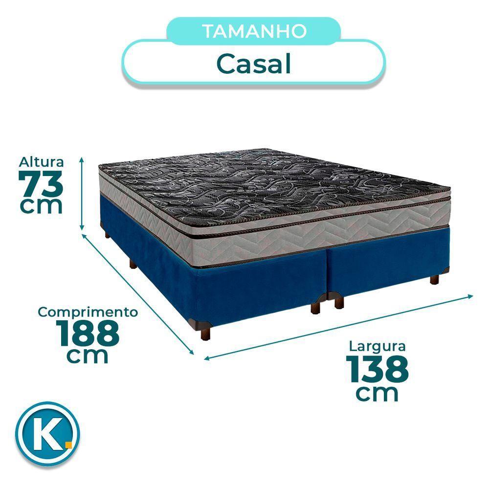 Colchão Casal D28 + Box Blindado - Conforto Paropas - 3