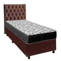 Kit Cabeceira + Cama Box + Colchão Solteiro D33 Iso100 Ortobom - 1