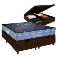 Cama Box Bau Blindado Casal + Colchão Molas Ensacadas Petrus Paropas - 1