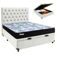 Kit Cama Box Bau + Cabeceira + Colchão Casal Molas Ensacadas - Life Gold - Paropas - 1