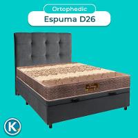 Kit Cabeceira + Cama Box Bau + Colchão Casal D26 Ortophedic Sankonfort