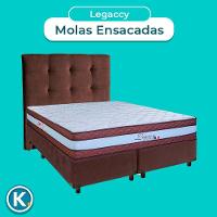Kit Cabeceira + Cama Box + Colchão Queen Molas Ensacadas Legaccy Paropas - 2