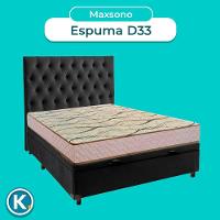 Kit Cama Box Bau + Cabeceira + Colchão Casal D33 - Maxsono - Paropas