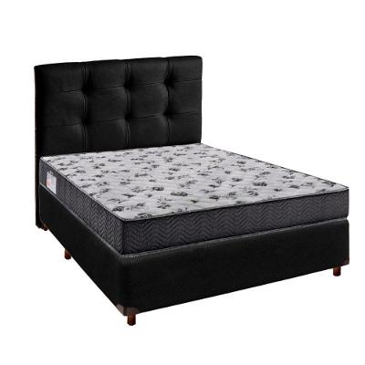 Kit Cama Box + Cabeceira + Colchão Casal D33 - Iso100 - Ortobom