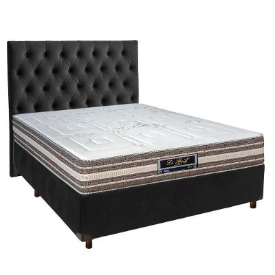 Kit Cama Box + Cabeceira + Colchão Casal Molas Ensacadas - Legriff - Sankonfort
