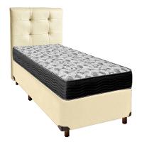 Kit Cabeceira + Cama Box + Colchão Solteiro D33 Iso100 Ortobom - 1