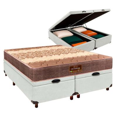 Cama Box Bau Blindado Casal + Colchão D26 Ortophedic Sankonfort