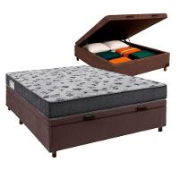 Conjunto Cama Box Bau Blindado Casal + Colchão D33 Iso100 Ortobom - 1