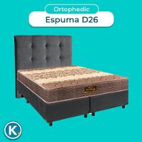 Kit Cabeceira + Cama Box + Colchão Queen D26 Ortophedic Sankonfort