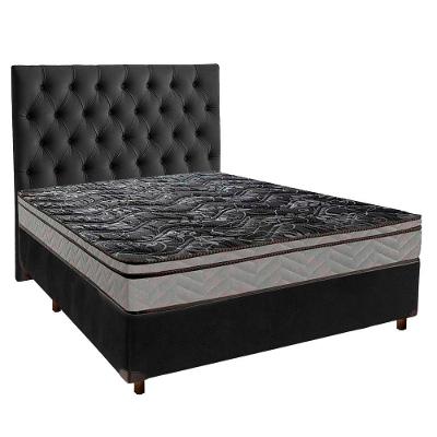 Kit Cama Box + Cabeceira + Colchão Casal D28 - Conforto - Paropas