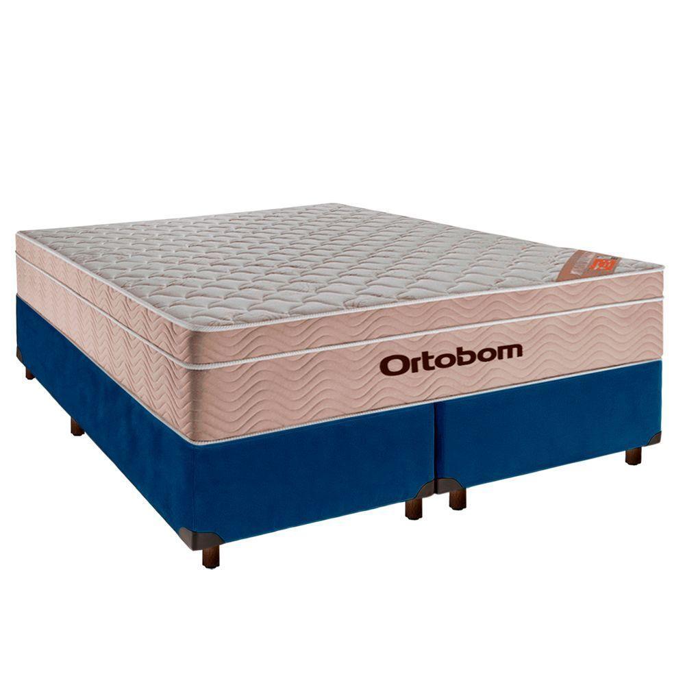 Cama Box + Colchão Queen Molas Ensacadas Airtech Ortobom - 1
