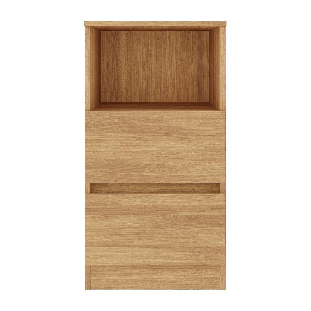 Mesa De Cabeceira 38,5cm Com 2 Gavetas Multimóveis Mp4395 Madeirado - 5