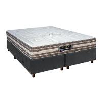 Cama + Box Blindado E Colchão Molas Ensacadas Casal - Legriff Sankonfort - 1