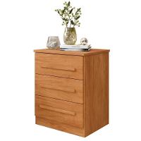 Mesa De Cabeceira Supremo 3 Gavetas Cinamomo - 2