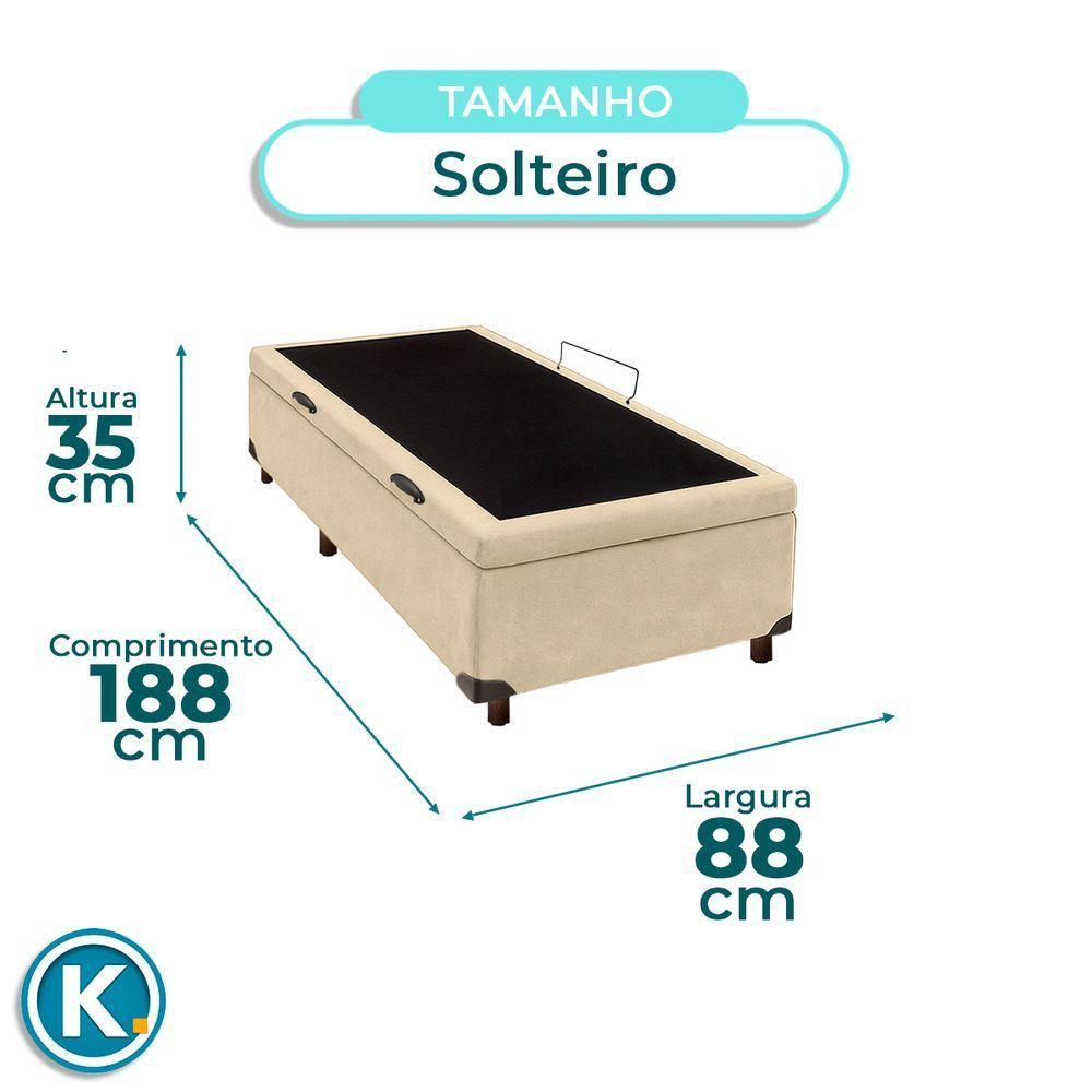 Cama Box Bau Solteiro Blindado Nature Perola 88x188 - 5