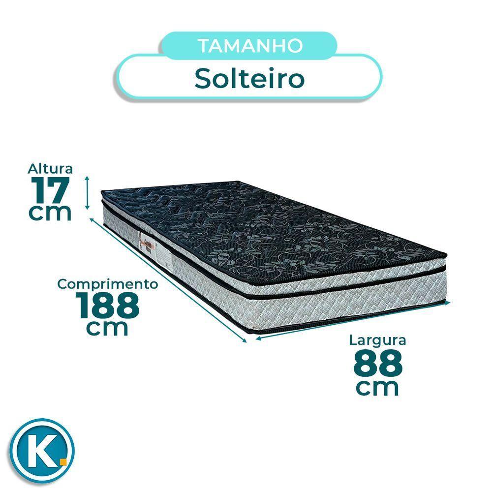 Cama + Bau Blindado E Colchão D28 Solteiro - Conforto Paropas + Cabeceira - 3