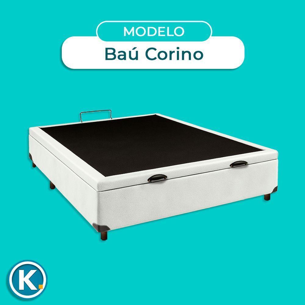 Cama Box Baú Casal Branco Nature 138x188 - 5