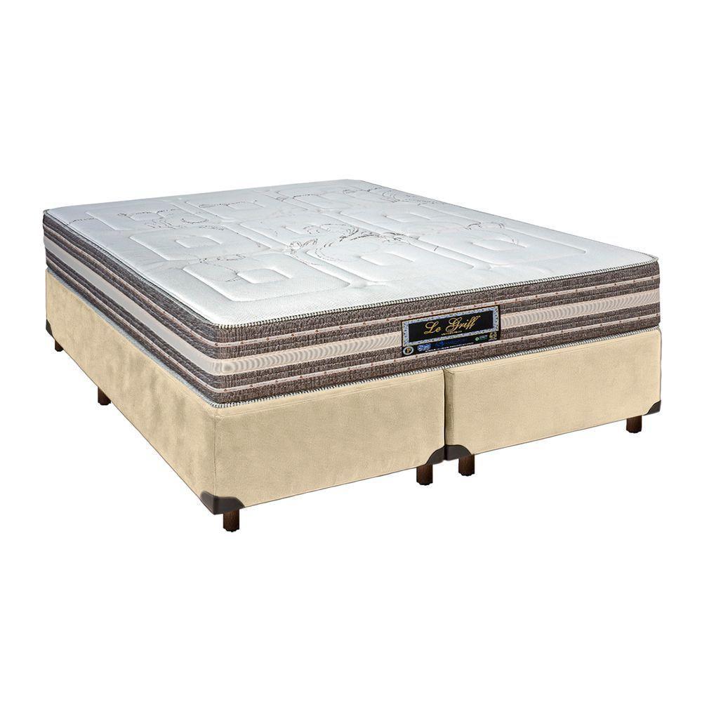 Conjunto Cama Box Blindado Casal + Colchão Molas Ensacadas Legriff Sankonfort - 1