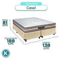 Conjunto Cama Box Blindado Casal + Colchão Molas Ensacadas Legriff Sankonfort - 3