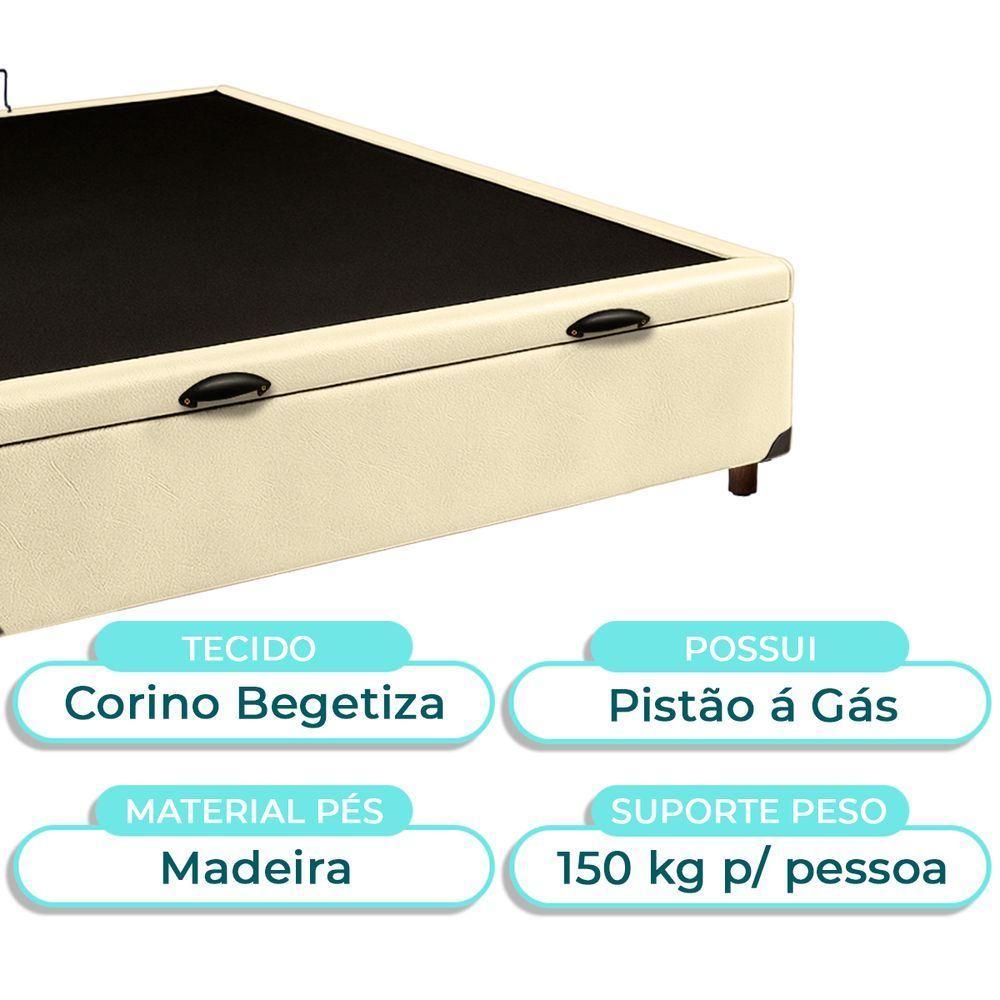 Cama Box Bau Casal Blindado Nature Begetiza 138x188 - 2