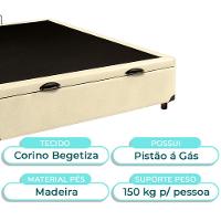 Cama Box Bau Casal Blindado Nature Begetiza 138x188 - 2
