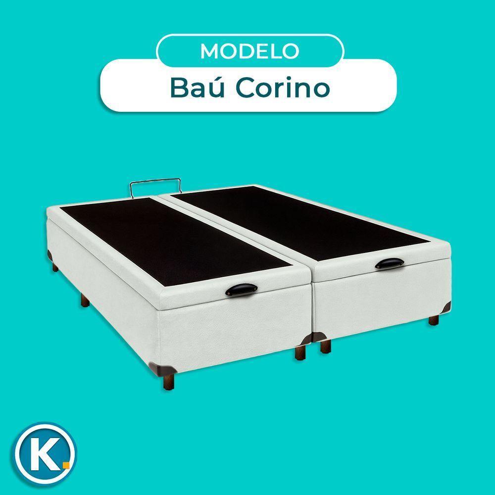 Cama Box Bau Casal Blindado Nature Branco 138x188 - 5