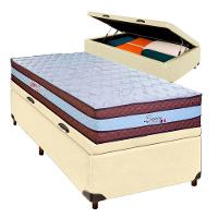 Colchão Solteiro Molas Ensacadas + Bau Blindado - Legaccy Paropas - 1