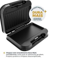 Sanduicheira E Grill Britânia Inox 2 Em 1 750W BGR25B 110V - 6